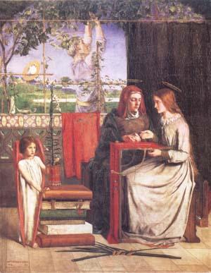 Dante Gabriel Rossetti The Girlhood of Mary Virgin (mk28) China oil painting art